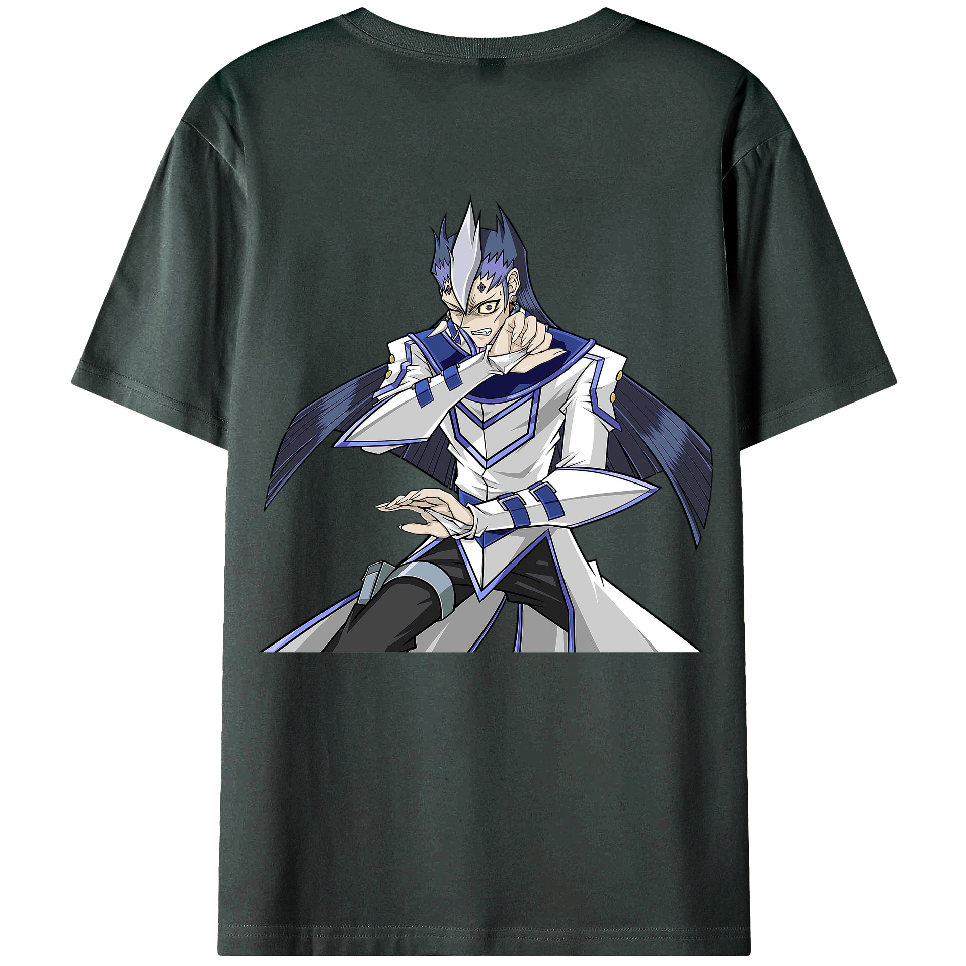 （画像用） 遊☆戯☆王 Yu-Gi-Oh! 綿100％ メンズ半袖Tシャツ（バックプリント） 通気性